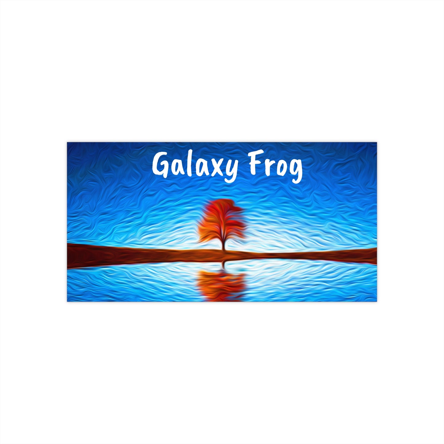 Galaxy Frog Bumper Stickers