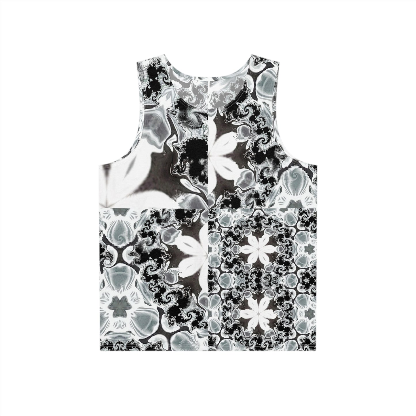 Men's Galaxy Frog Fractal Cymatics Glitch Art All Over Print Tank