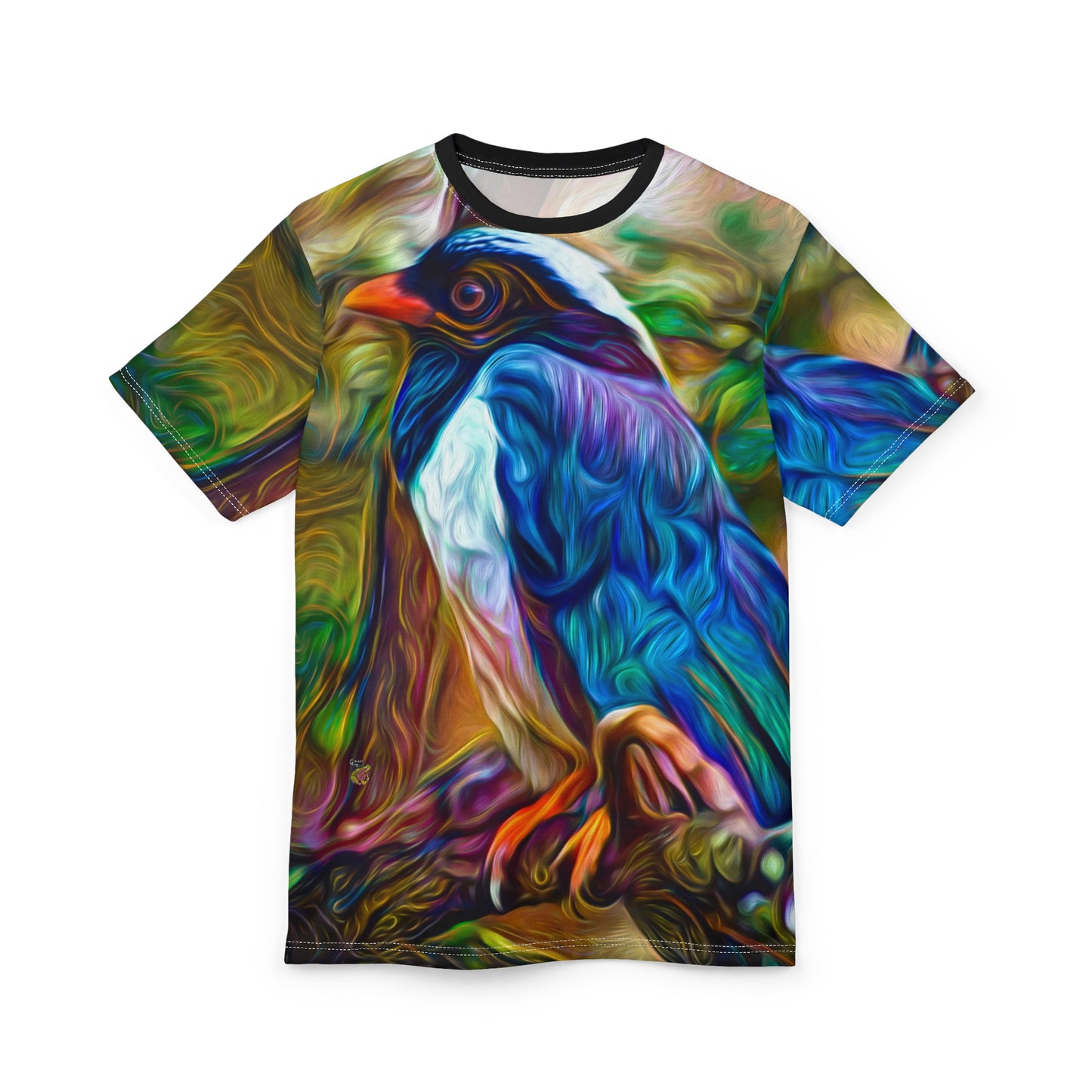 The Graceful Bluebird 🐦 Galaxy Frog T-Shirt