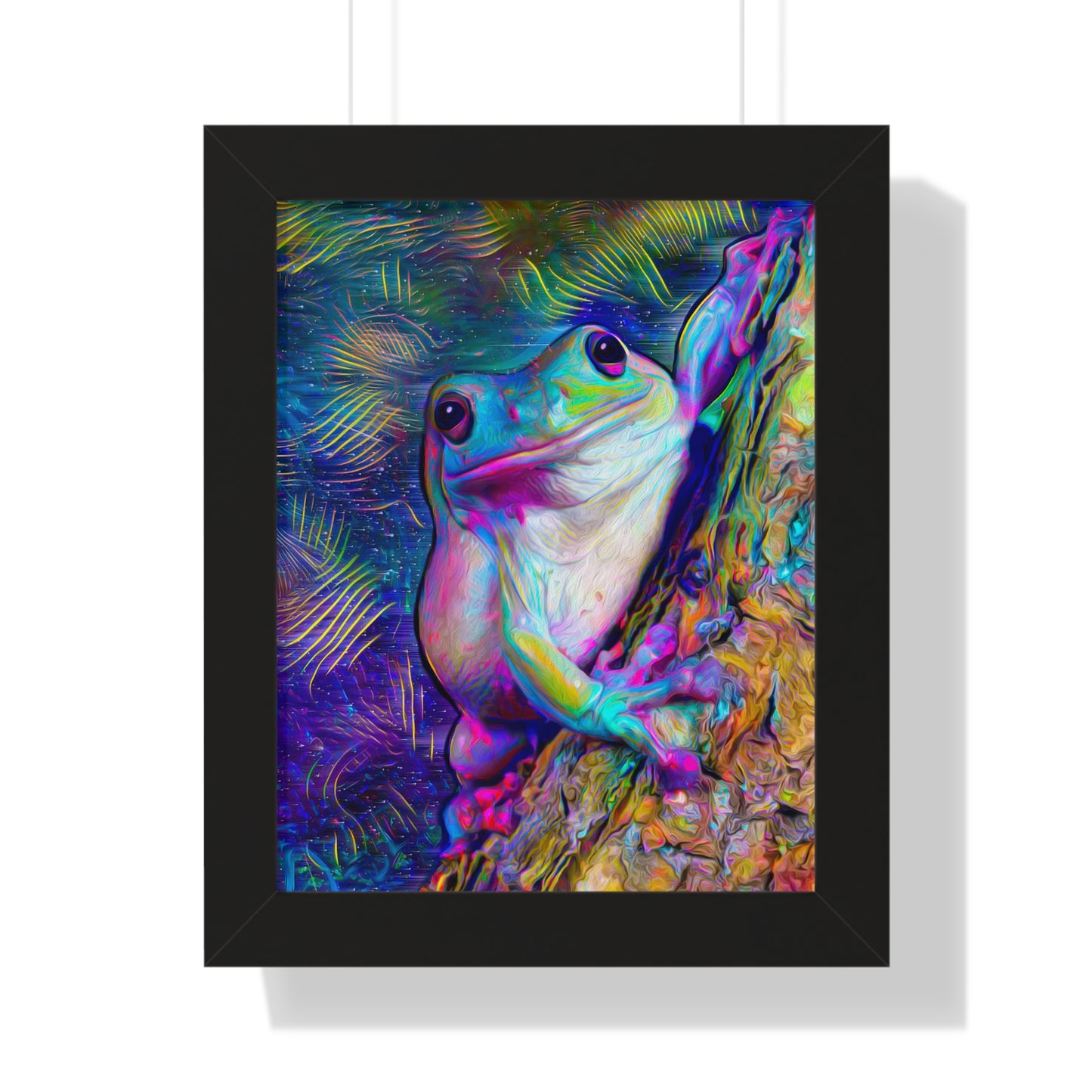 Dazzling Mega Toad Framed Vertical Poster