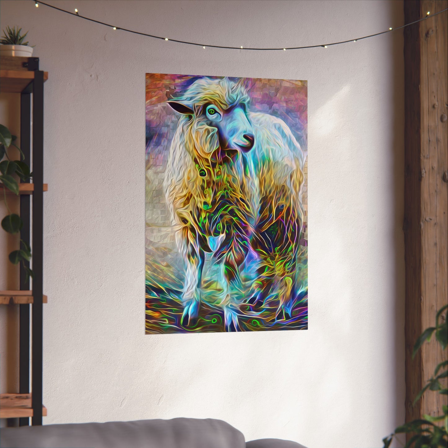 Sheering the Interdimensional Sheep Premium Matte vertical posters