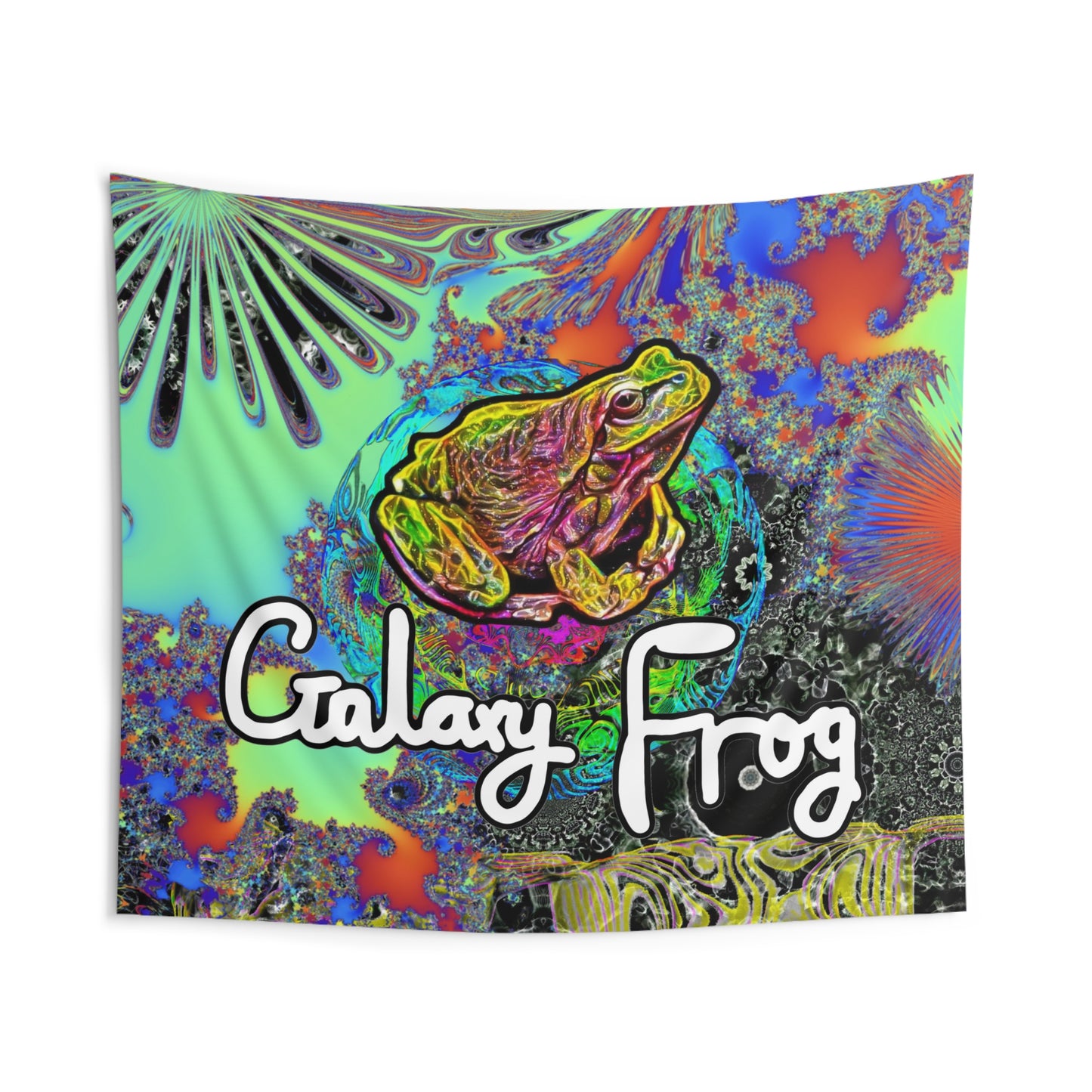 Galaxy Frog Indoor Wall Tapestries