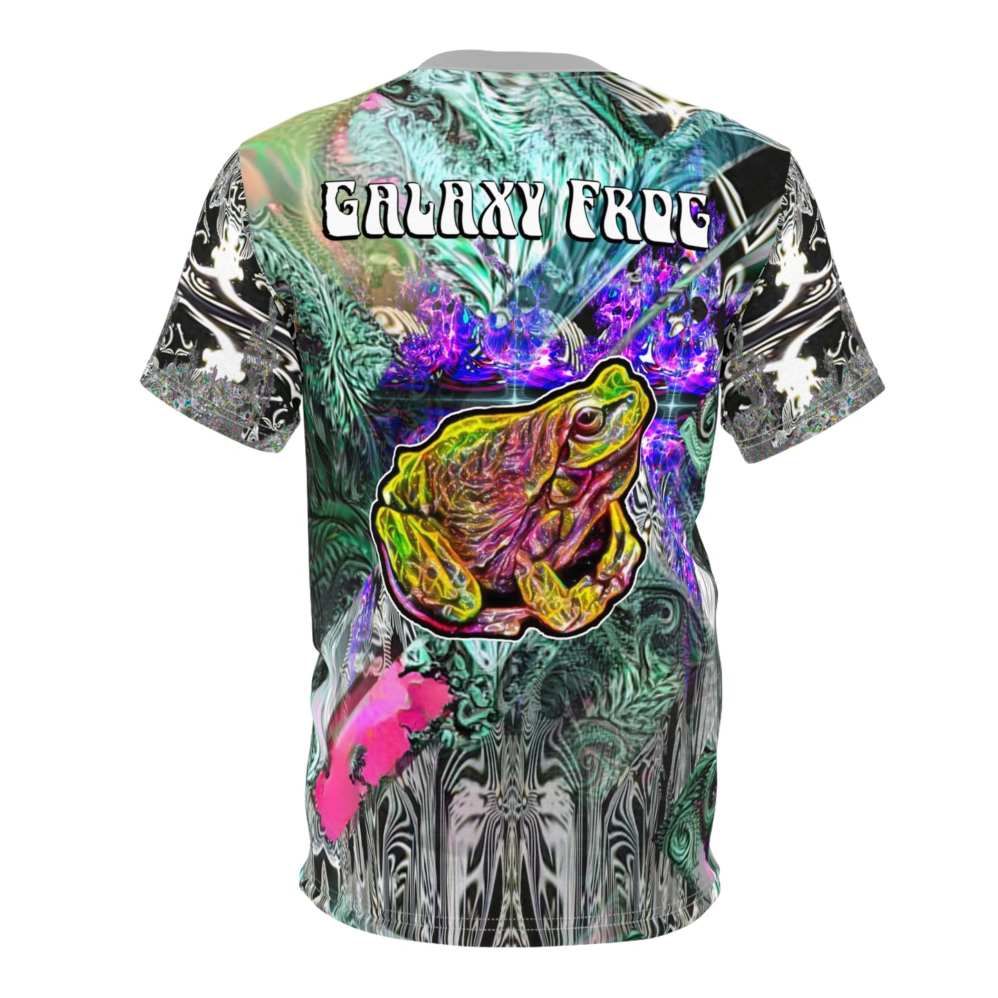 Galaxy Frog Fractal Cymagic AOP Cut & Sew Tee