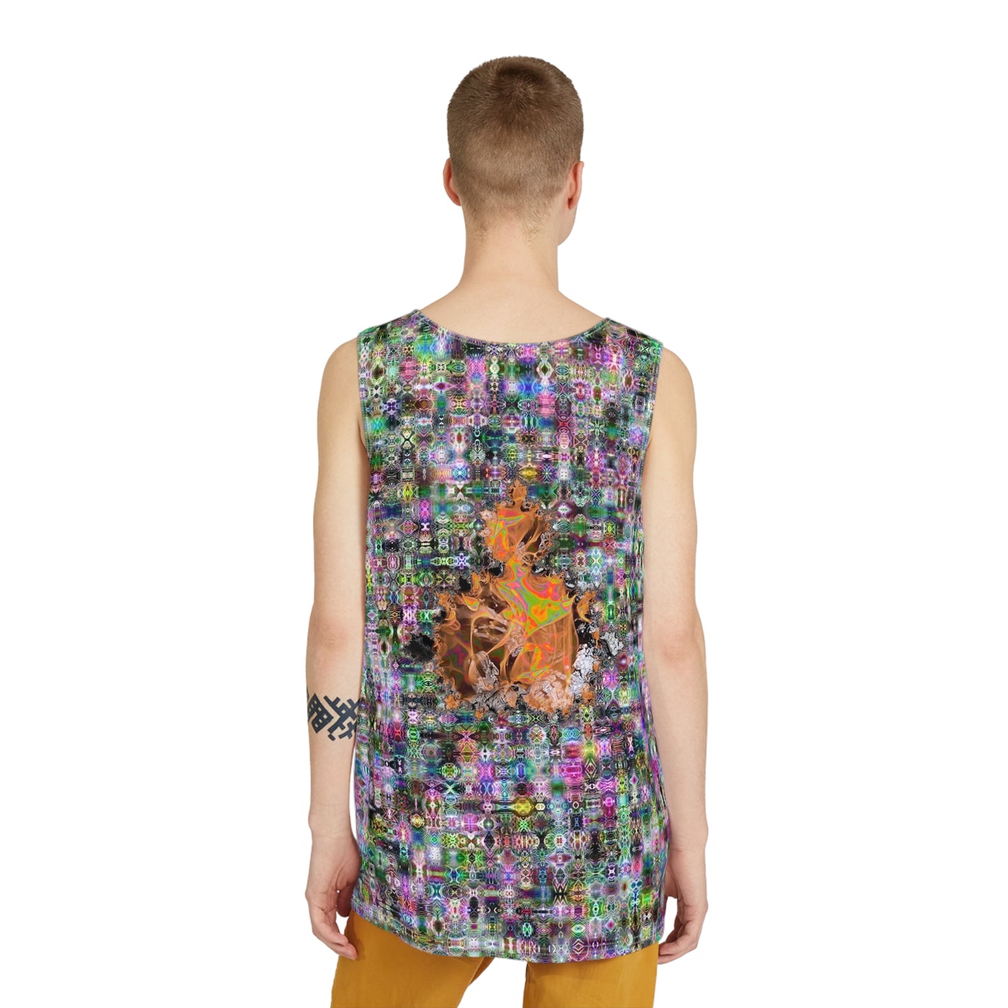 Men's All Over Print Tank 0001 cymatics by galaxy frog