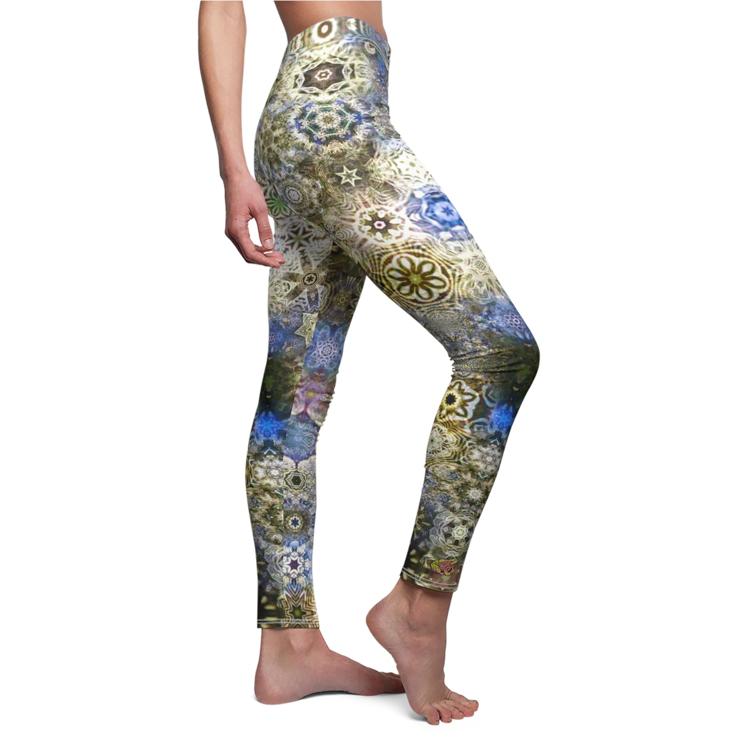 Galaxy Frog Women's Cut & Sew Casual Cymatics Leggings