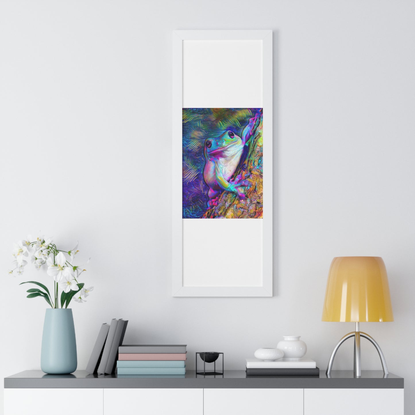 Dazzling Mega Toad Framed Vertical Poster