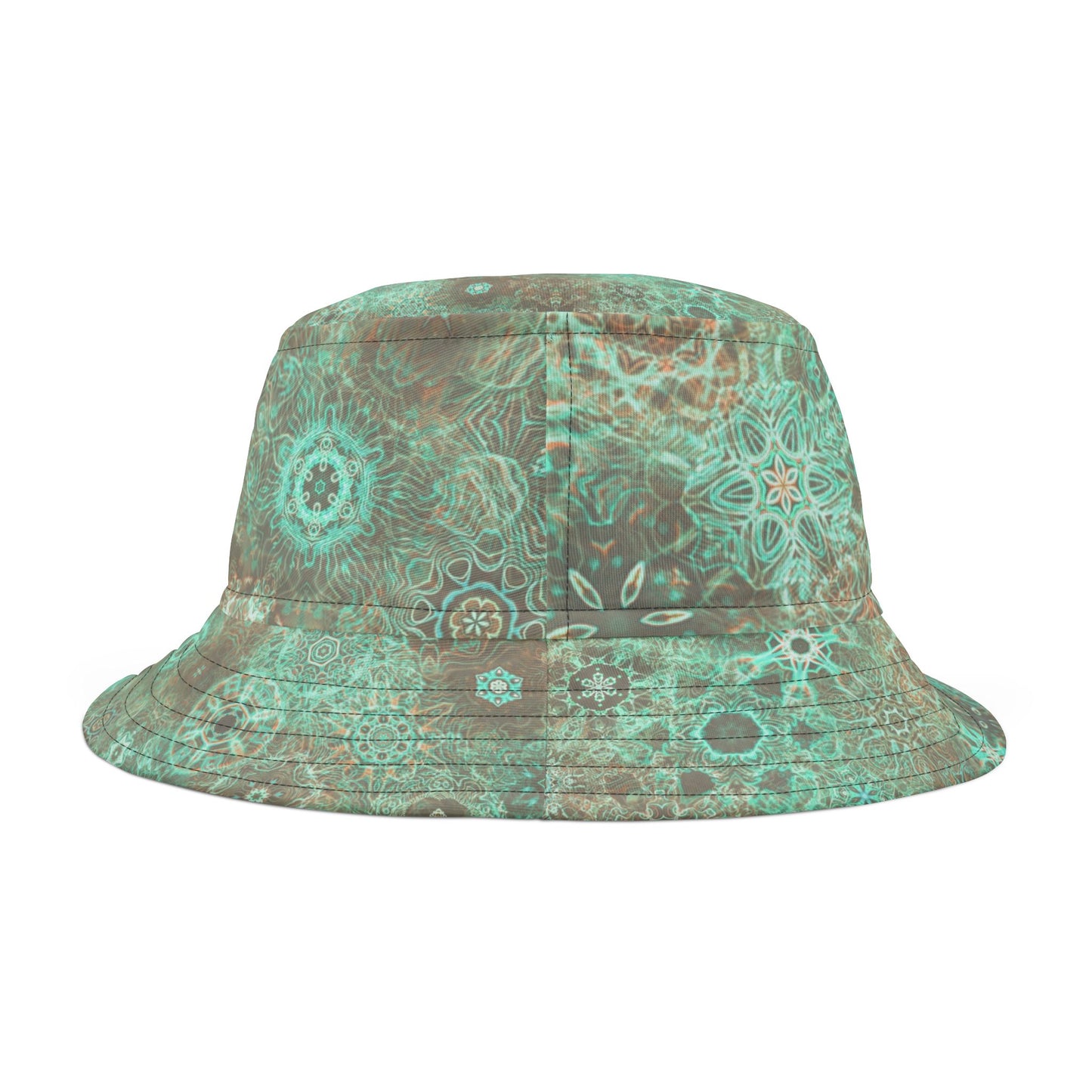 Galaxy Frog Cymatics Kaleidoscape Bucket Hat (AOP)