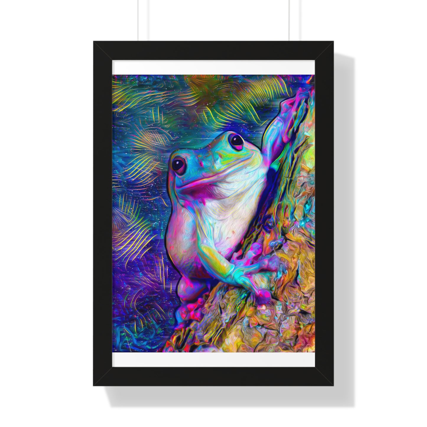 Dazzling Mega Toad Framed Vertical Poster