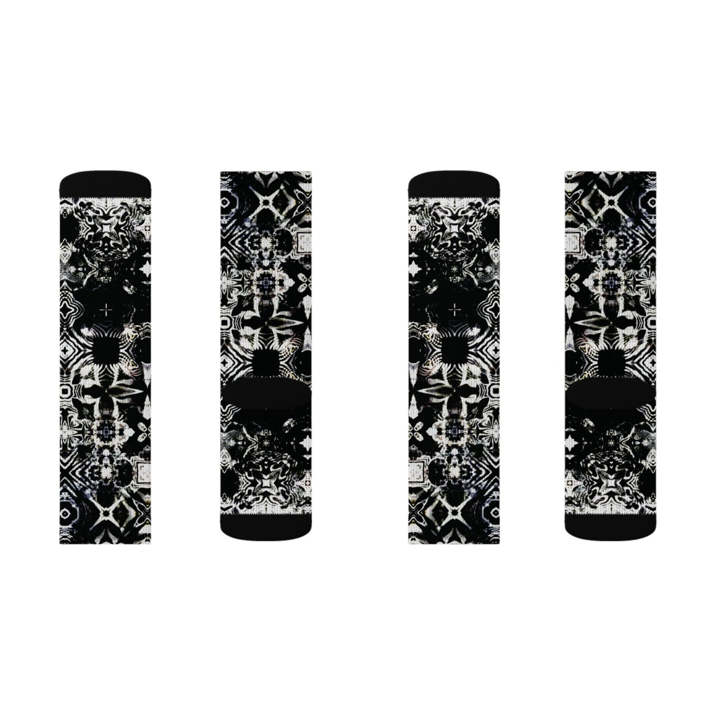 Galaxy Frog Cymatic Kaleidoscape Socks