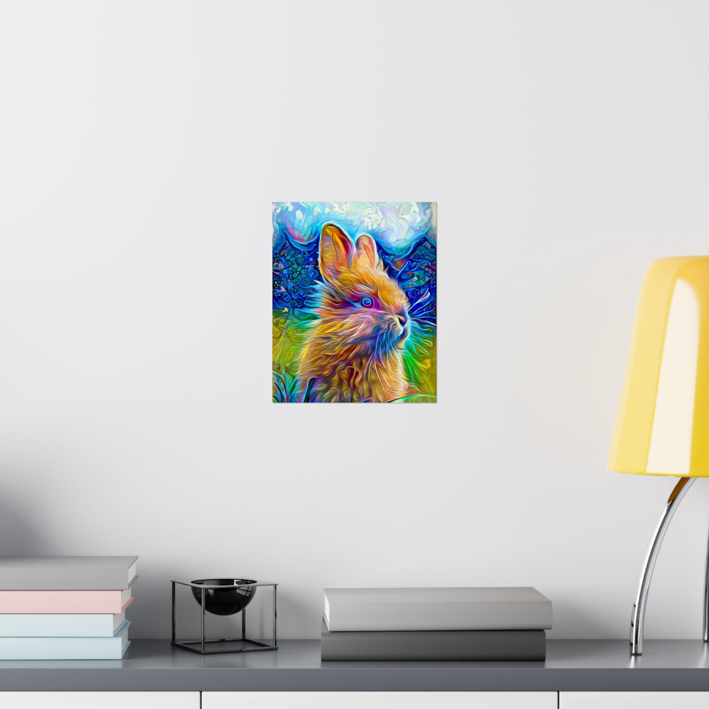 Rainbow Bunny Premium Matte vertical posters