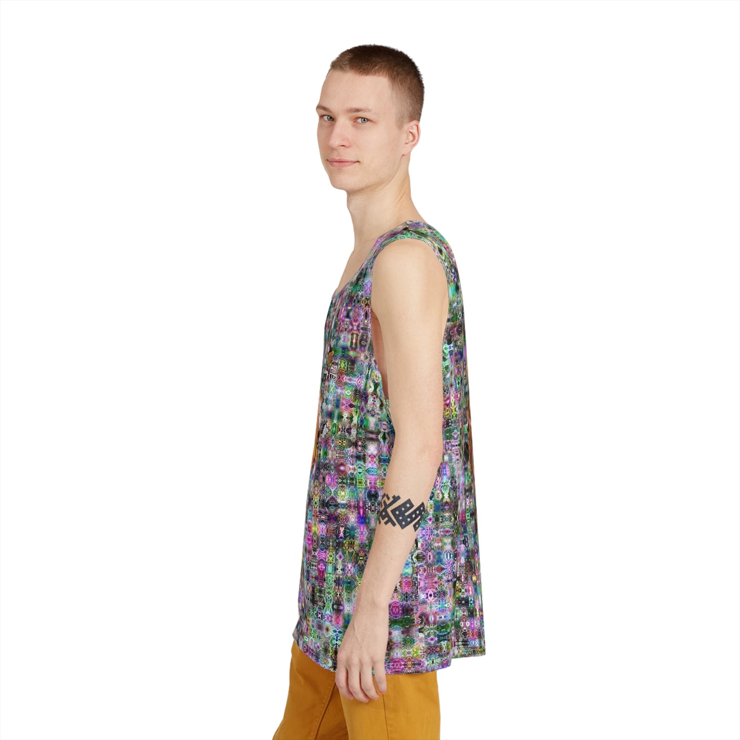 Men's All Over Print Tank 0001 cymatics by galaxy frog