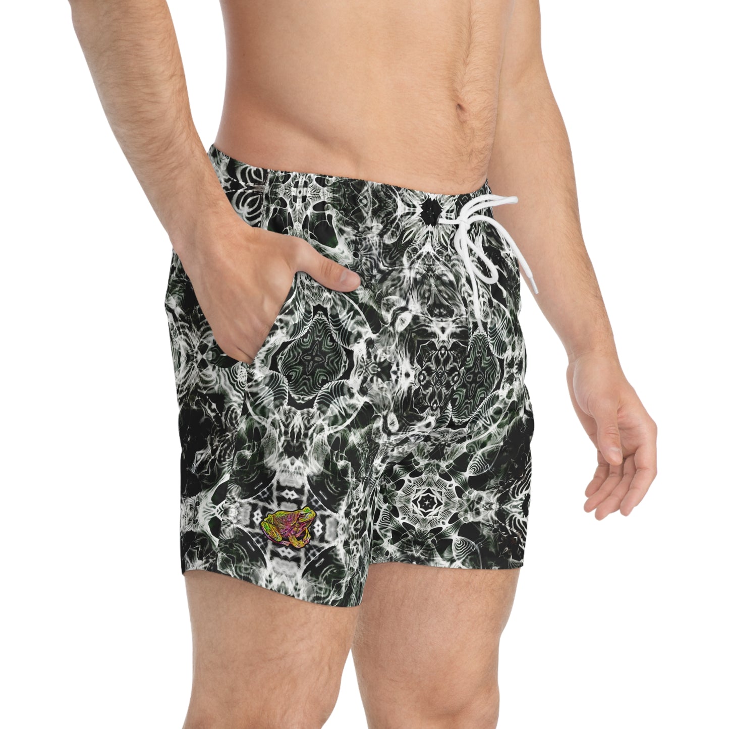 Galaxy Frog Cymatics Swim Trunks