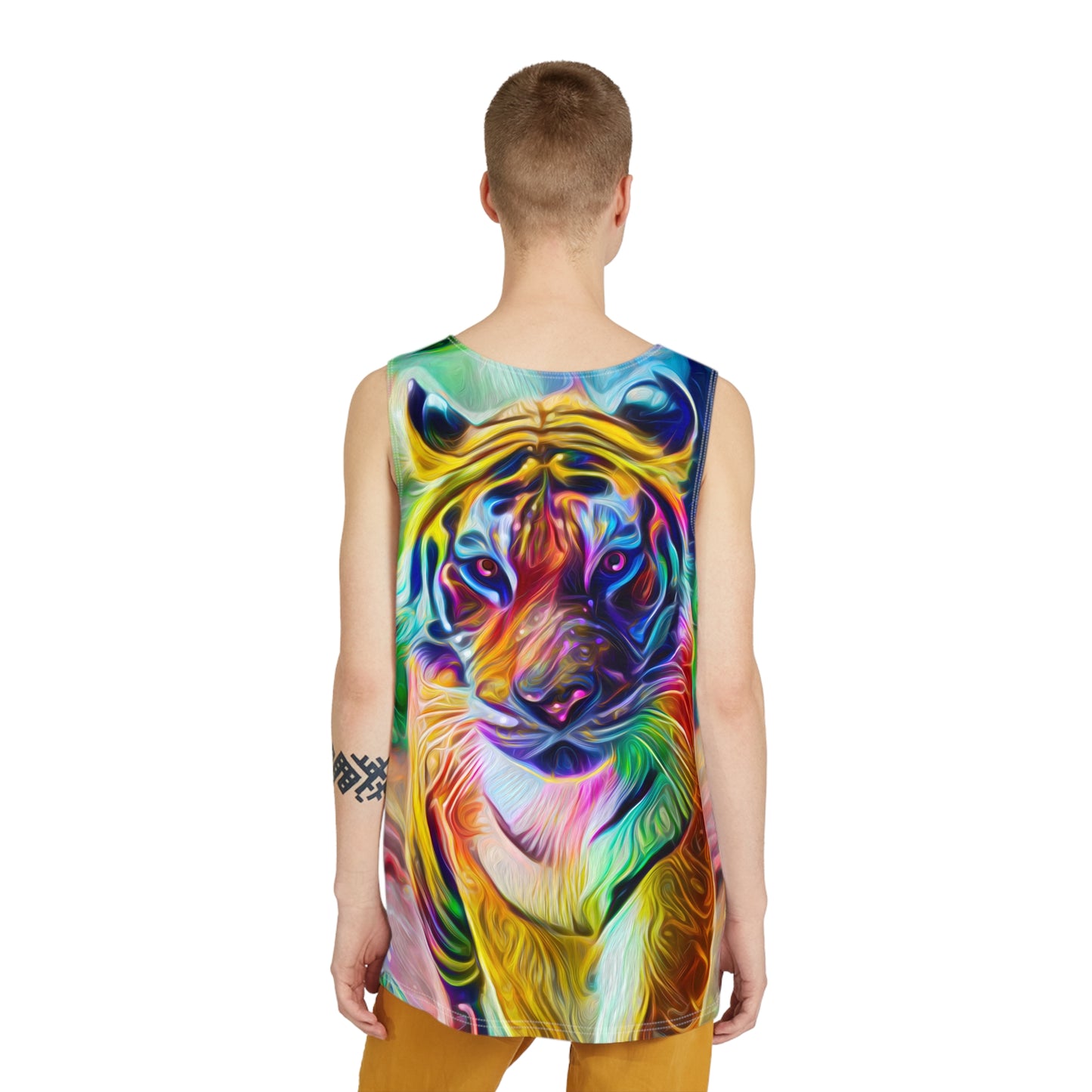 Galaxy Frog Galaxy Tiger Men's Tank (AOP)