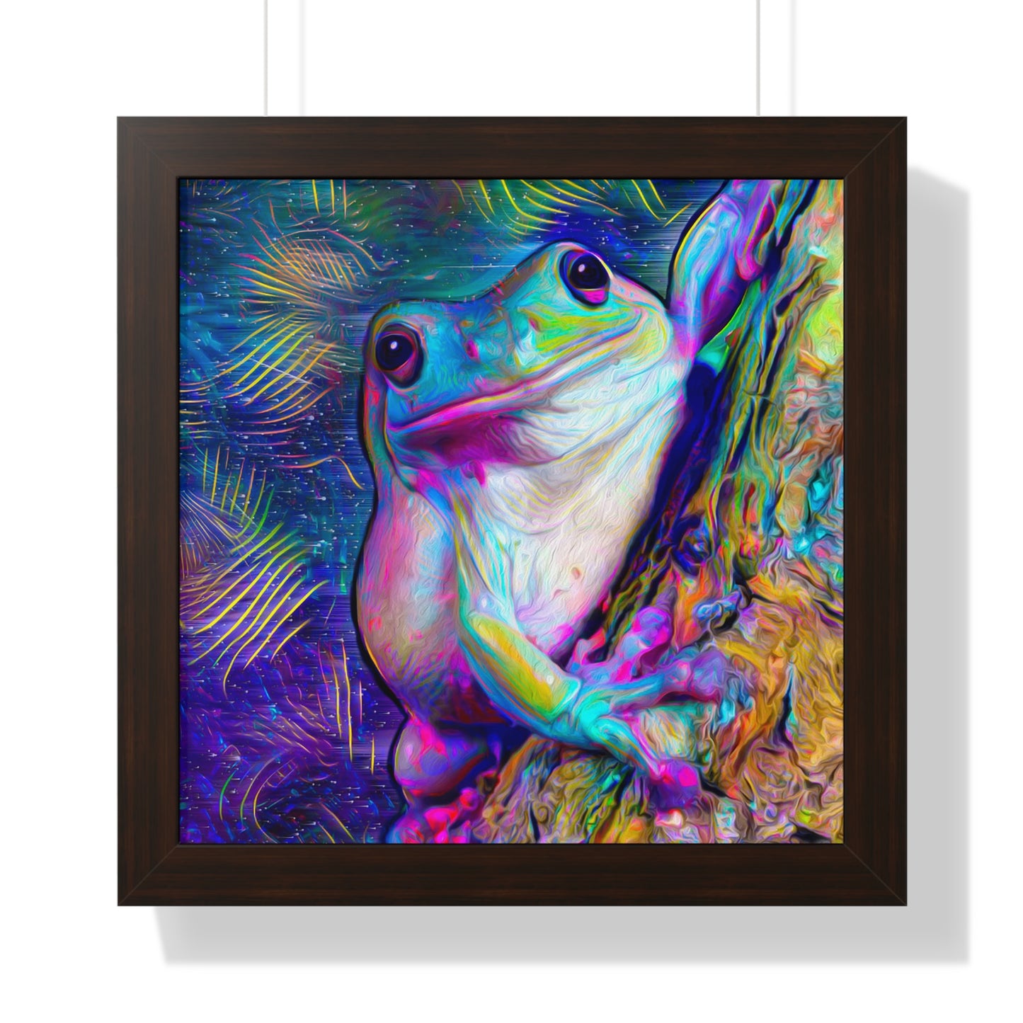 Dazzling Mega Toad Framed Vertical Poster