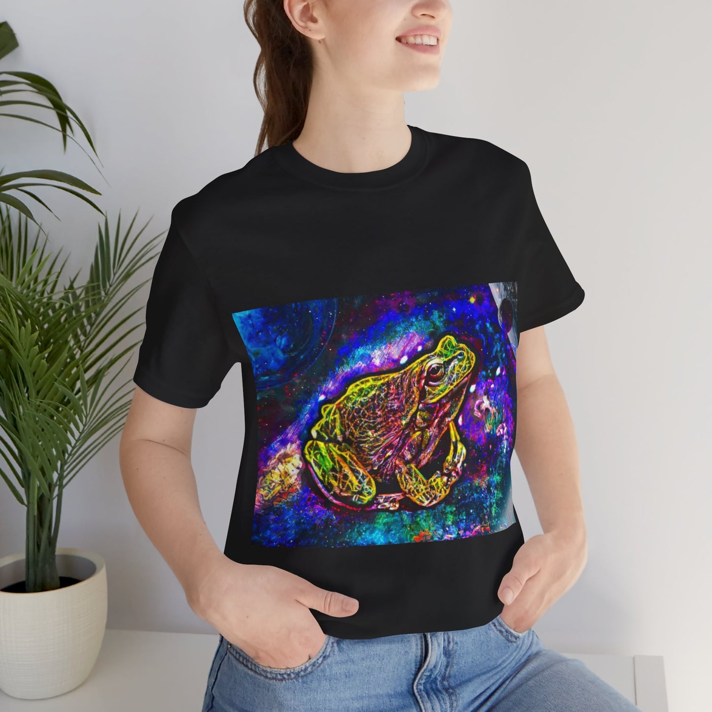 Galaxy Frog Unisex Jersey Short Sleeve Tee