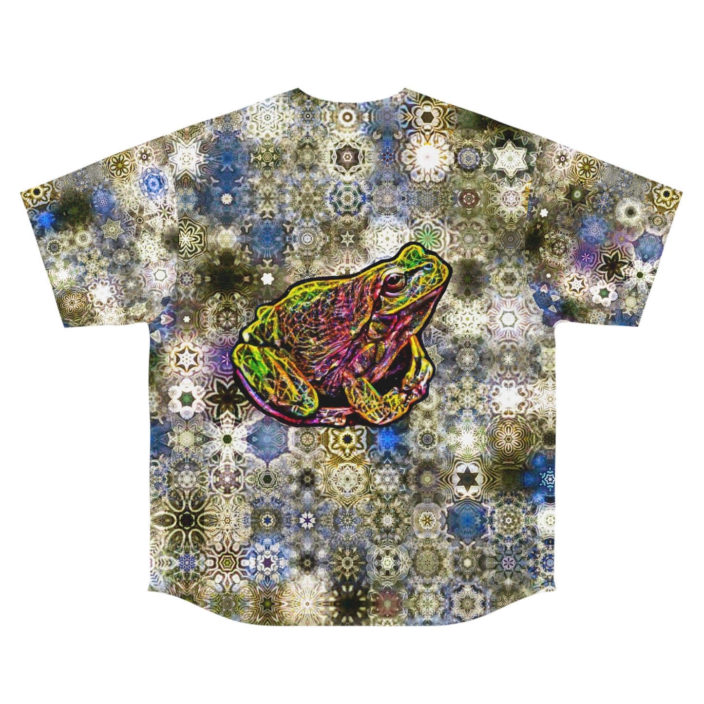 Galaxy Frog Men's Cymatics Baseball Jersey 0002