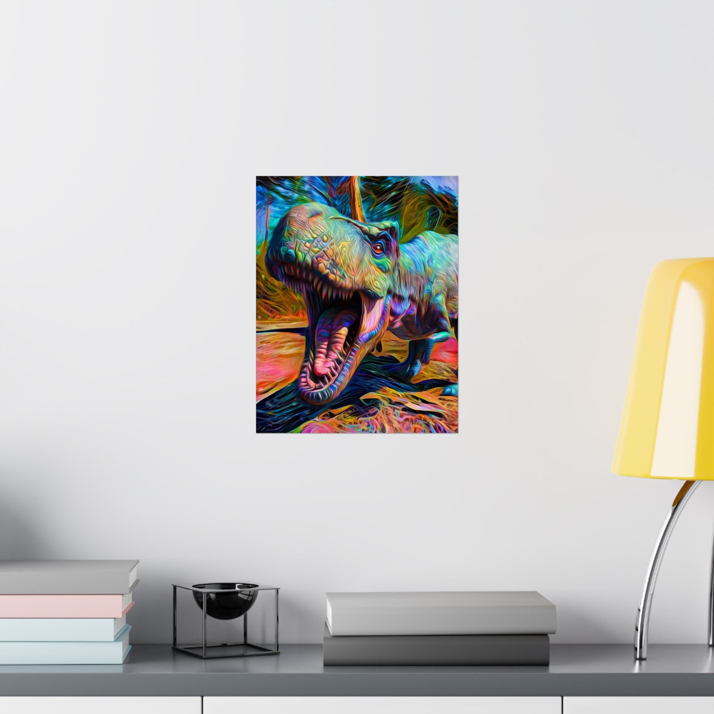 Blast from the Past Dinosaur Premium Matte vertical posters