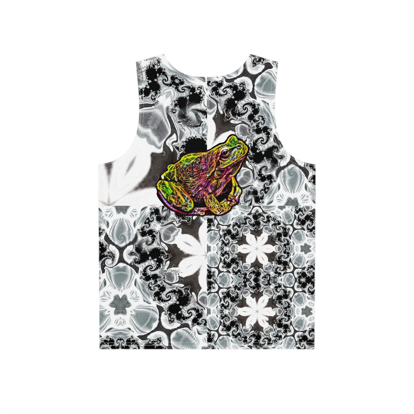 Copy of Men's Galaxy Frog Fractal Cymatics Glitch Art All Over Print Tank