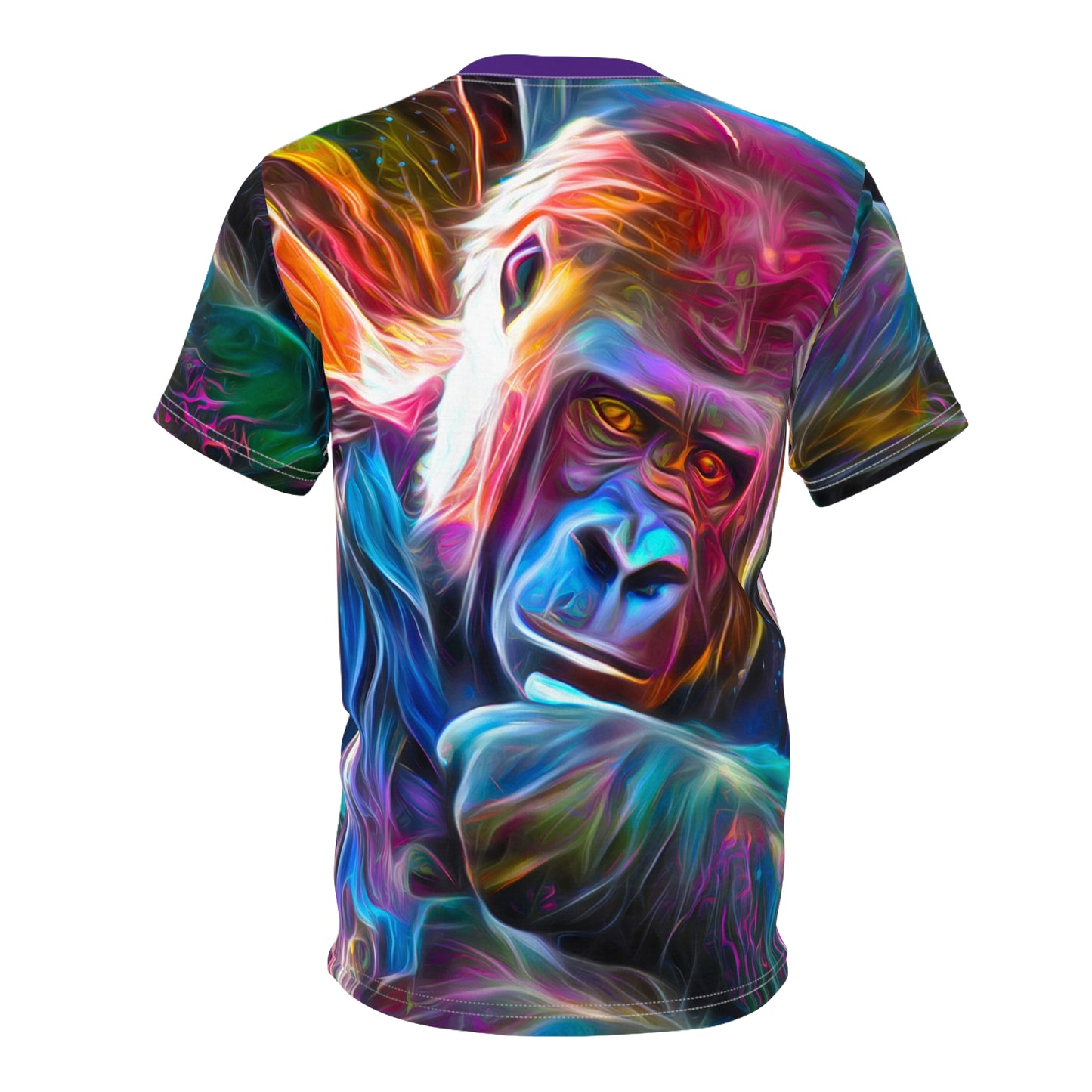 Neon Sunset Gorilla Unisex AOP Cut & Sew Tee