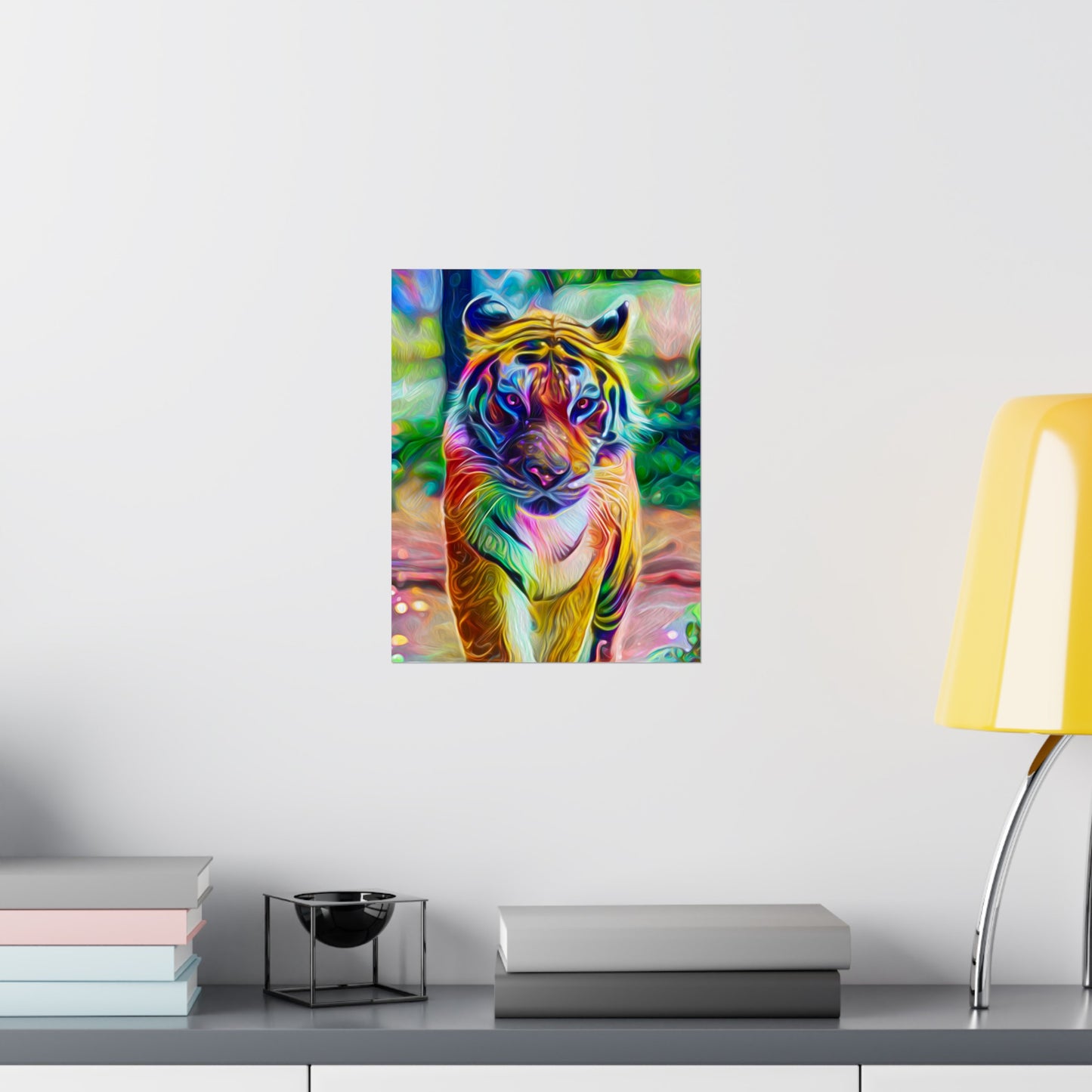 A Wonderfully Colorful World Tiger Premium Matte vertical posters