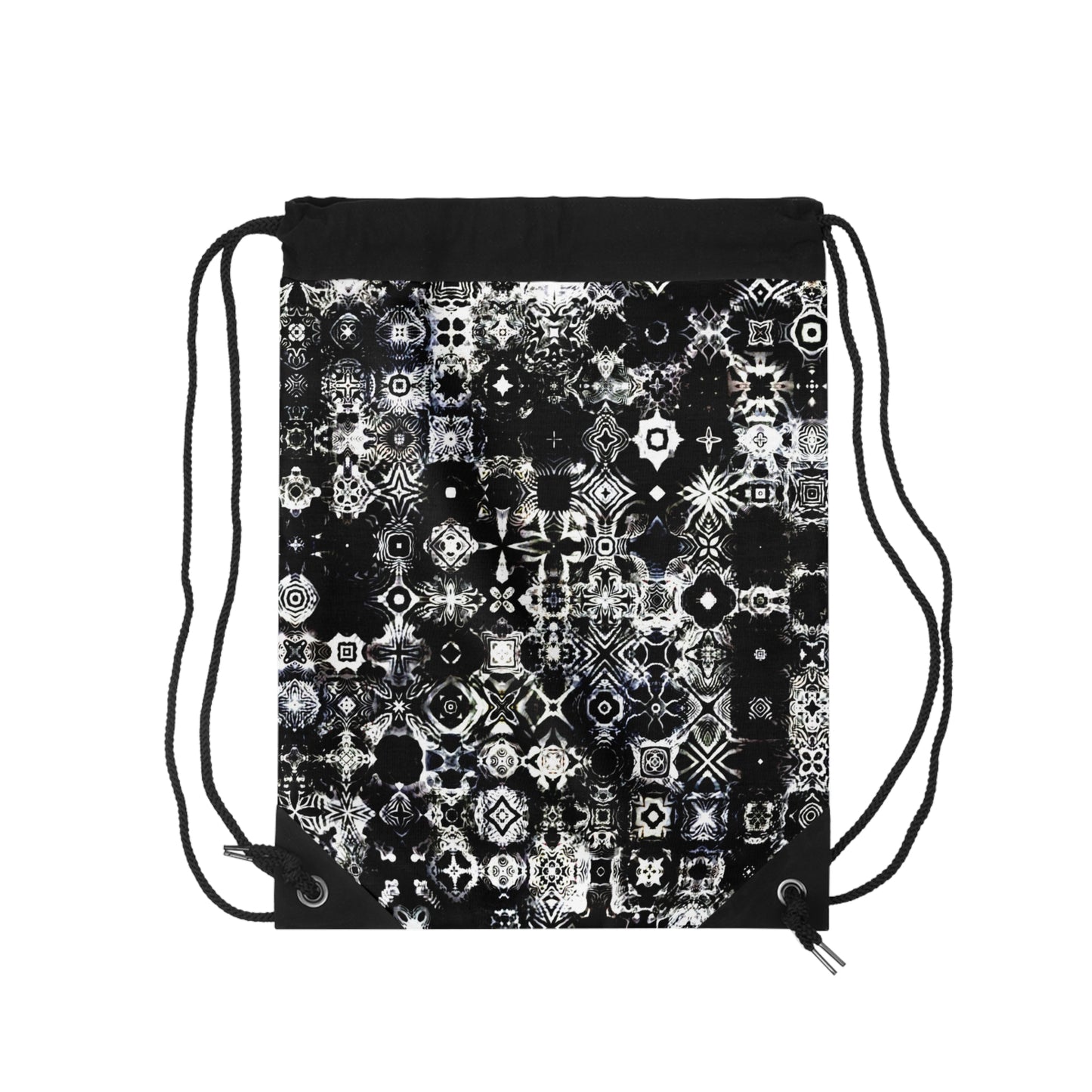 Galaxy Frog Cymatic Kaleidoscape Drawstring Bag