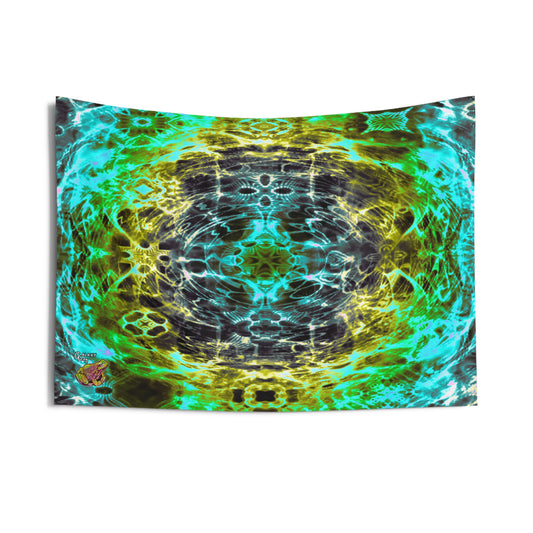 Xylem Phloem Sound Meditation Journey Cymatics Galaxy Frog Wall Tapestry