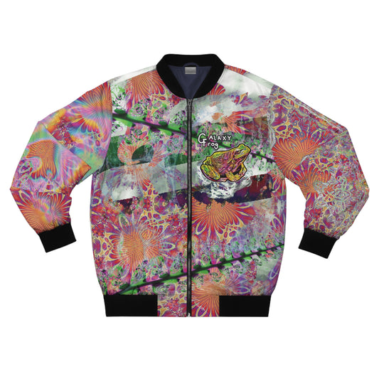 Galaxy Frog Fractal Cymatics Men's Bomber Jacket (AOP)