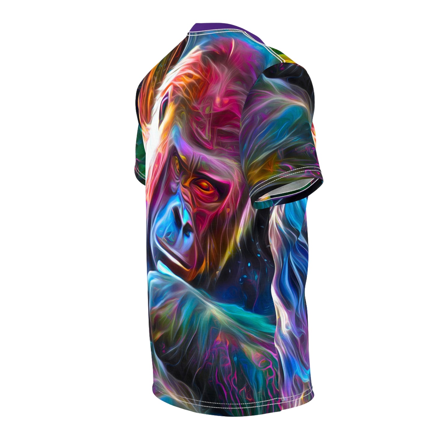 Neon Sunset Gorilla Unisex AOP Cut & Sew Tee