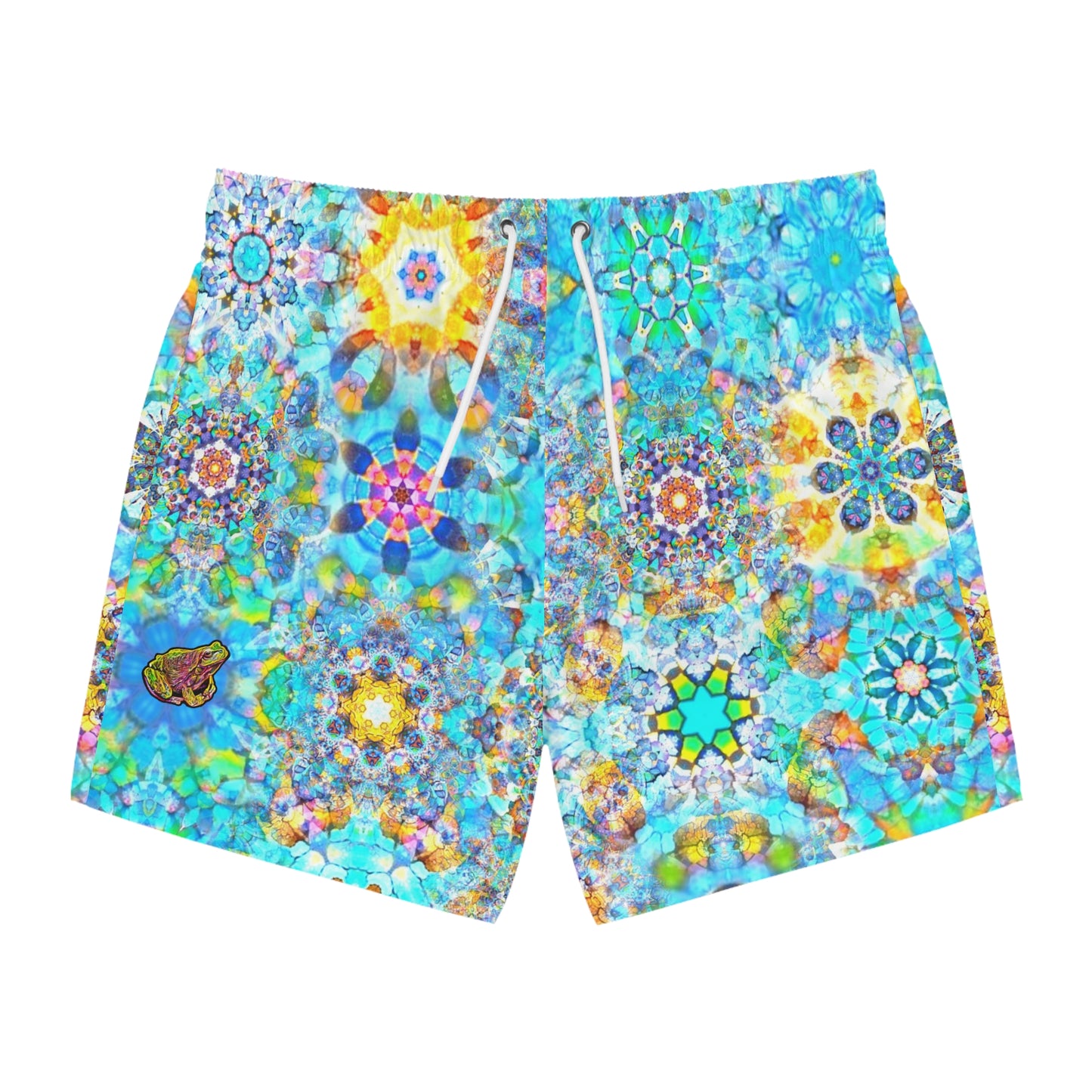 Galaxy Frog Cymatics Swim Trunks