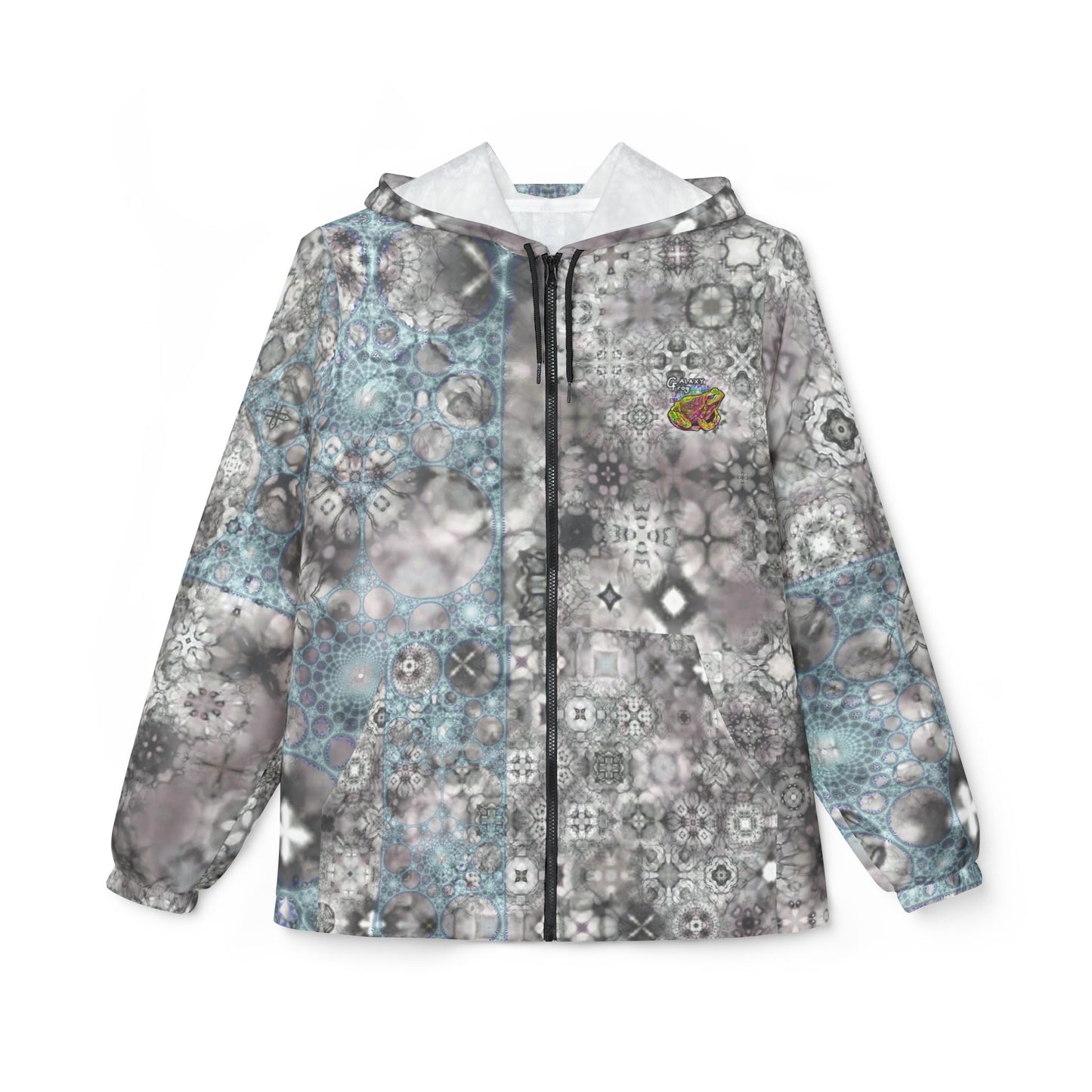 Galaxy Frog Fractal Cymadelic Kaleidoscape Sacred Geometry Windbreaker Jacket