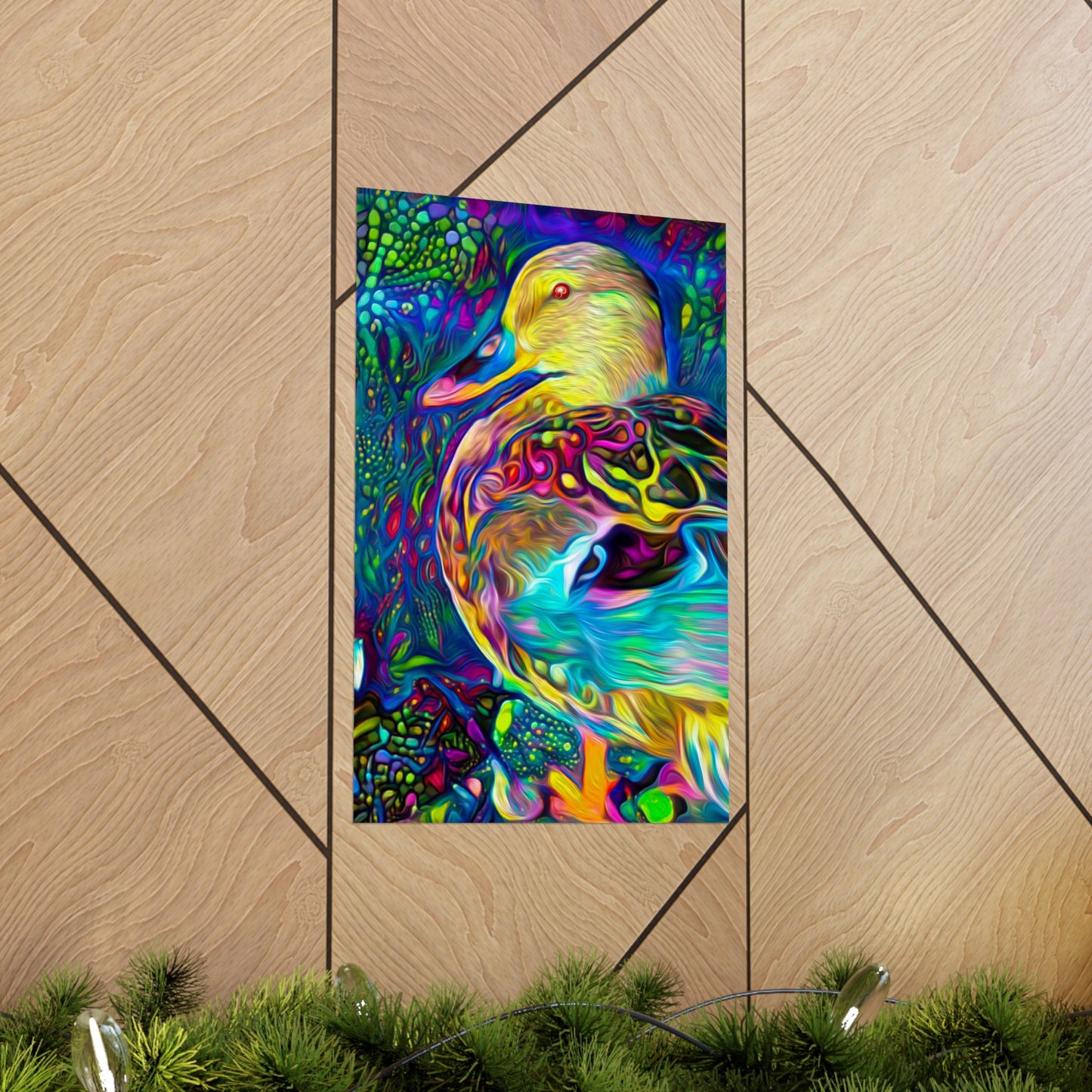 Floating on the Galactic Ocean Premium Matte vertical posters