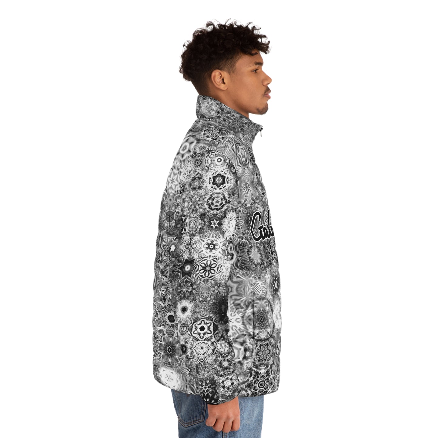 Copy of Galaxy Frog Cymatics Men's Puffer Jacket (AOP) 0001