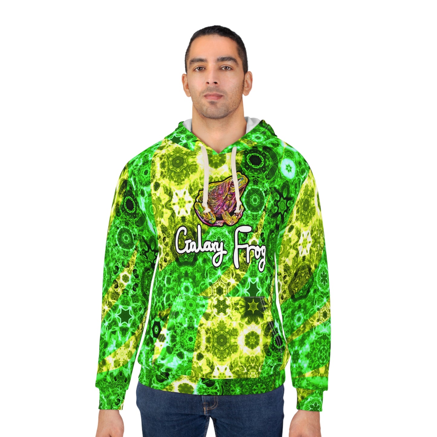 Galaxy Frog Cymatics AOP Unisex Pullover Hoodie