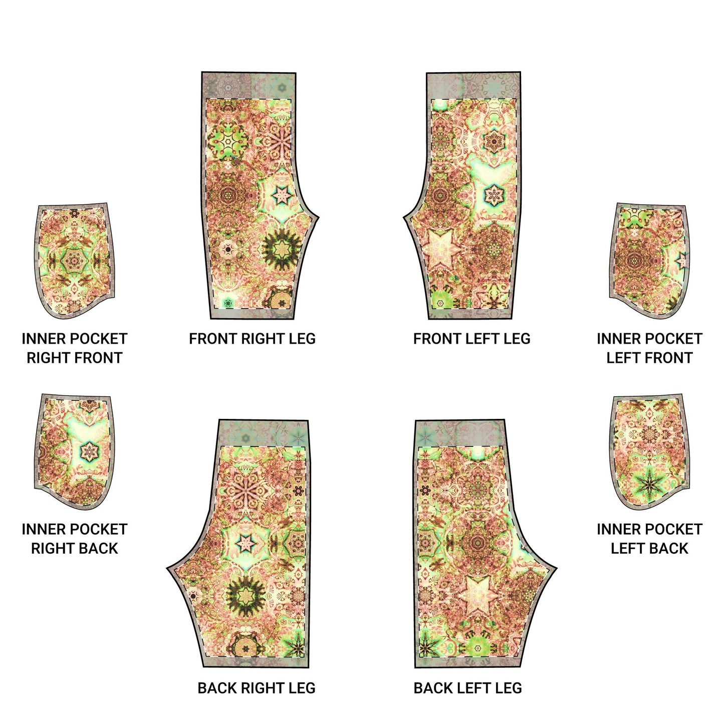Galaxy Frog Cymatic Kaleidoscape Shorts (AOP)