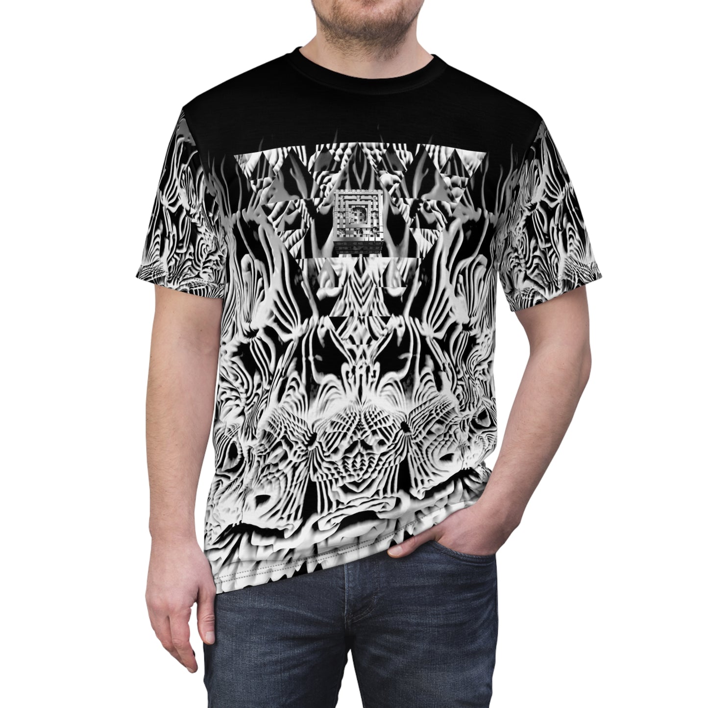 Galaxy Frog Cymatics Unisex AOP Cut & Sew Tee