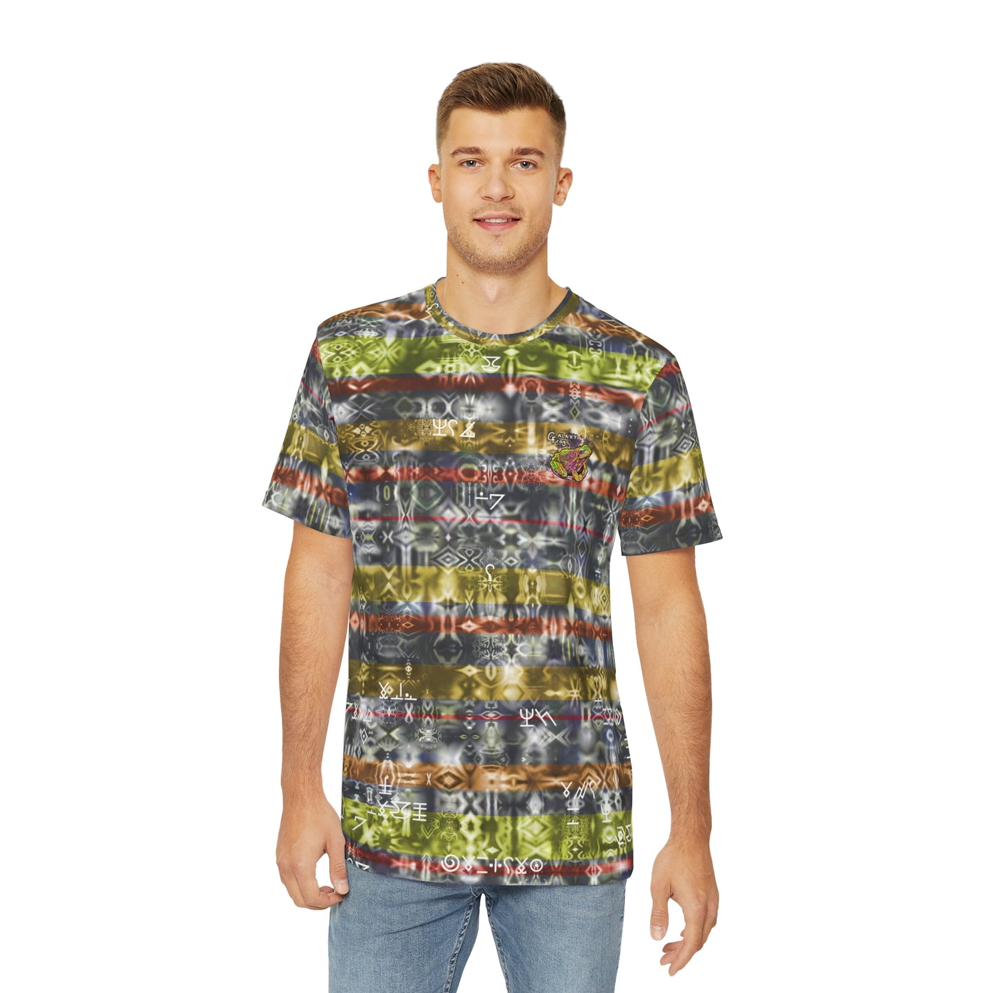 Galaxy Frog Fractal Cymagic cymatics Art Men's Tee (AOP) 0005