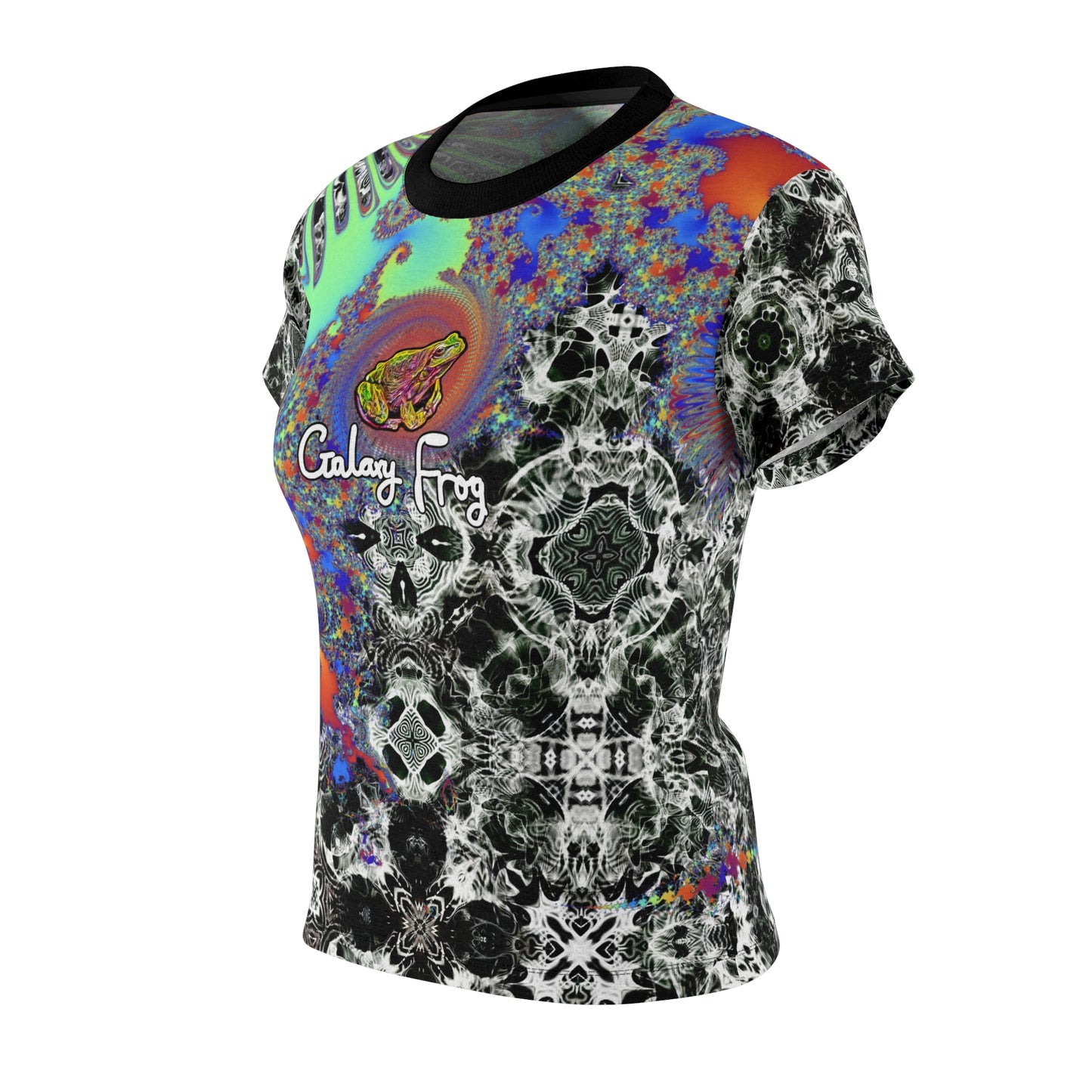 Galaxy Frog Women's AOP Cut & Sew Cymatics Tee