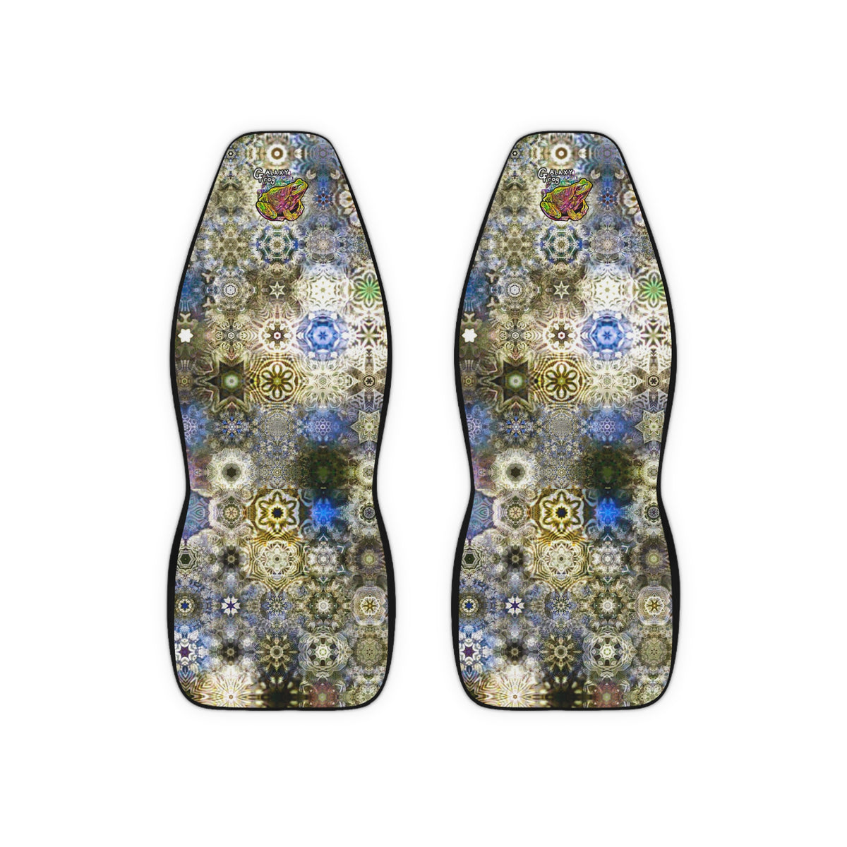 Galaxy Frog Fractal Cymagic Animals Polyester Car Seat Covers