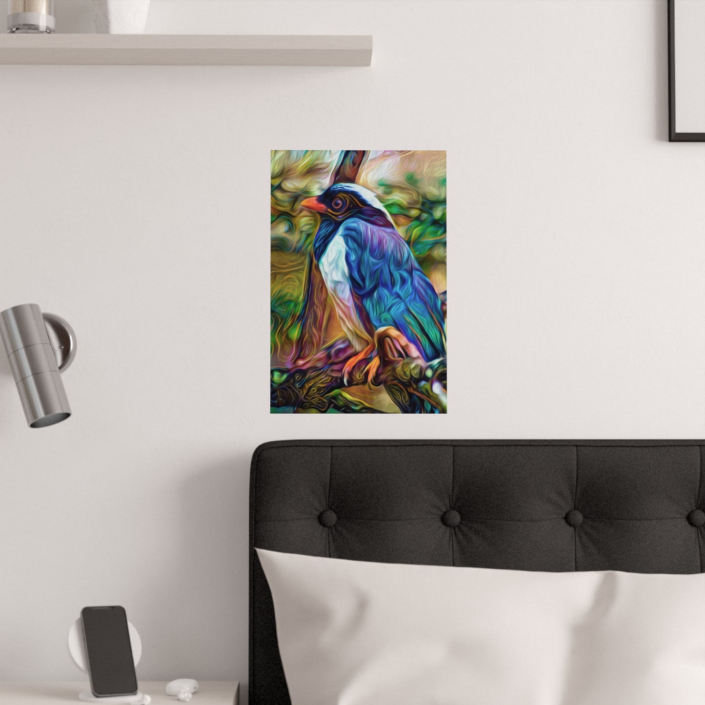 Graceful Bluebird Premium Matte vertical posters