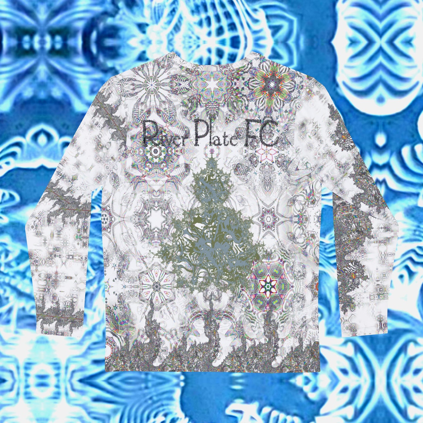 Galaxy Frog River Plate FC Fractal Cymatics Long Sleeve Shirt (AOP)