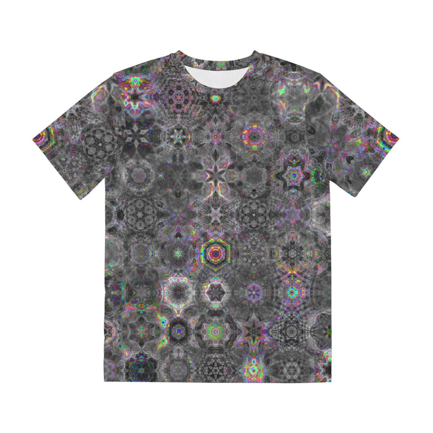 Woof woof Doggo Cymatics men's Short Sleeve Cymagic Kaleidoscape Tee Shirt (AOP)