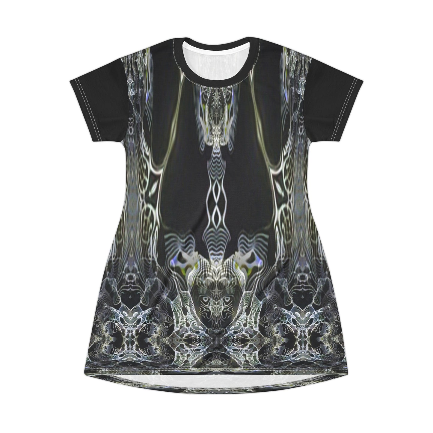 Galaxy Frog Cymatics All Over Print T-Shirt Dress