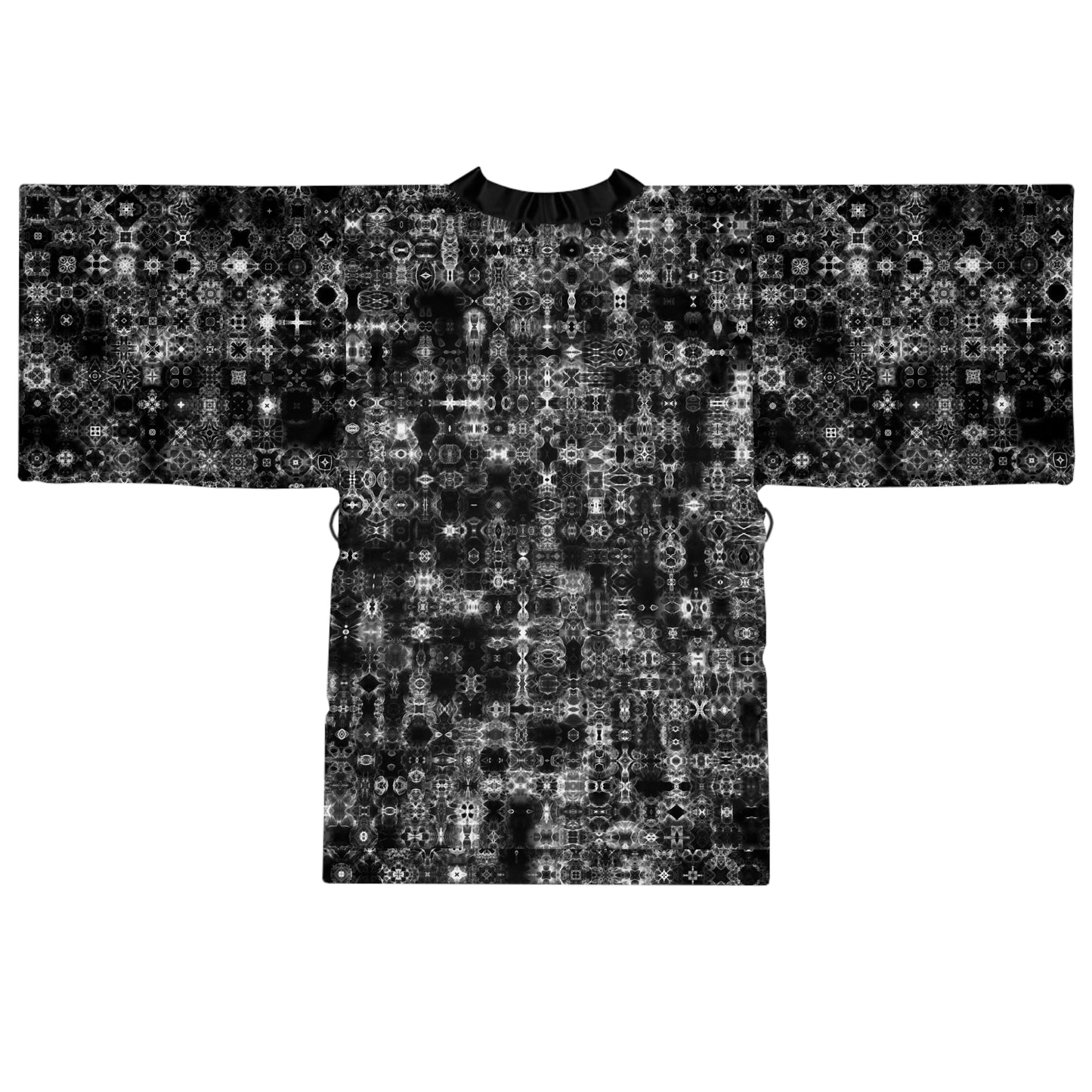 Long Sleeve Galaxy Frog Cymatics Kimono Robe - 0001