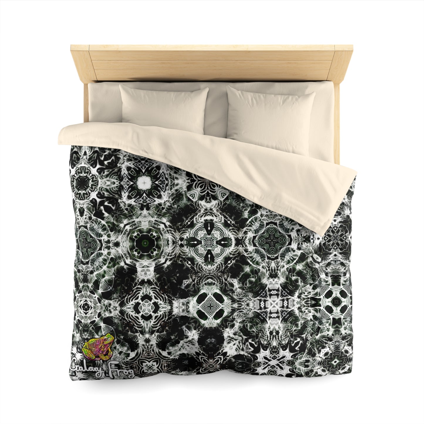 Galaxy Frog Cymatic Microfiber Duvet Cover