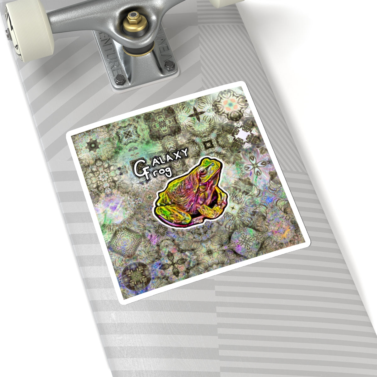 Galaxy Frog Fractal Cymagic Kaleidoscape Stickers