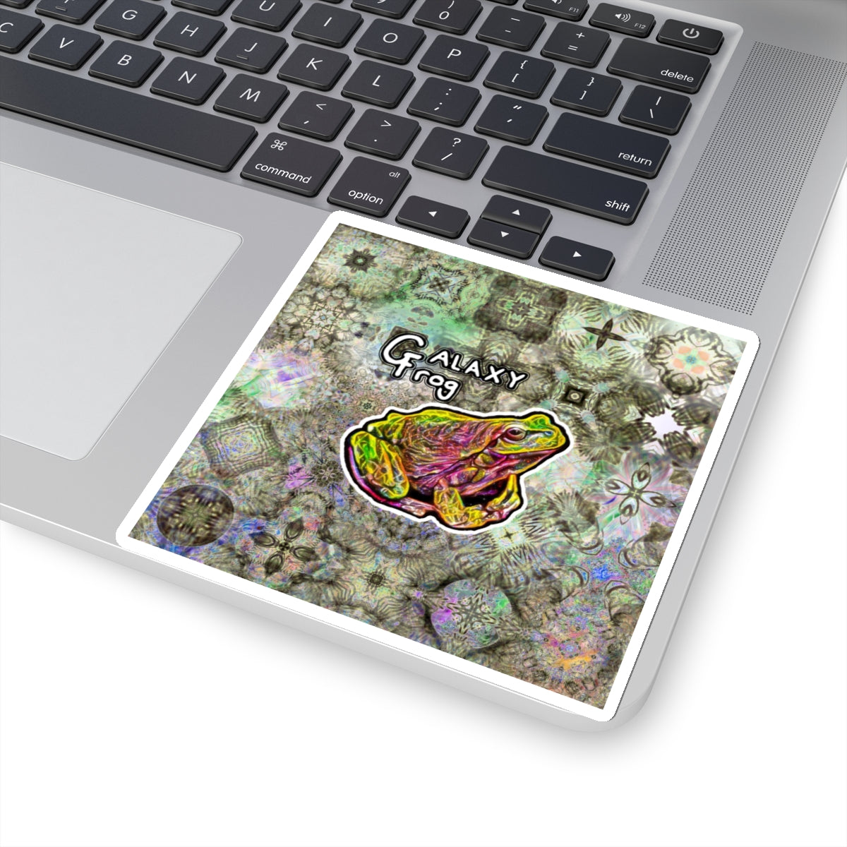 Galaxy Frog Fractal Cymagic Kaleidoscape Stickers