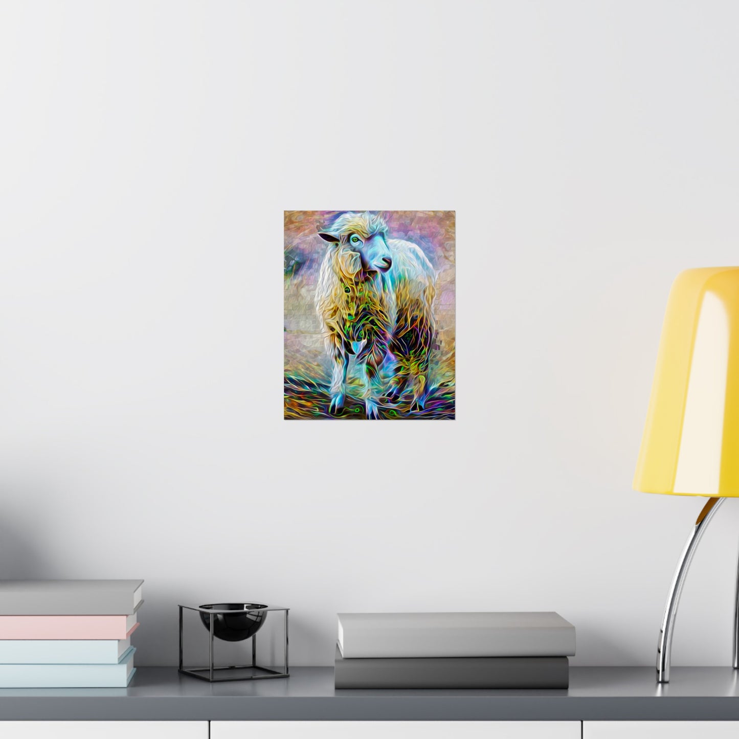 Sheering the Interdimensional Sheep Premium Matte vertical posters