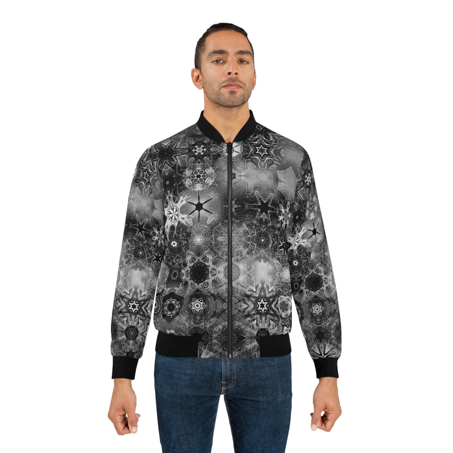 Galaxy Frog Cymatics Men's AOP Bomber Jacket