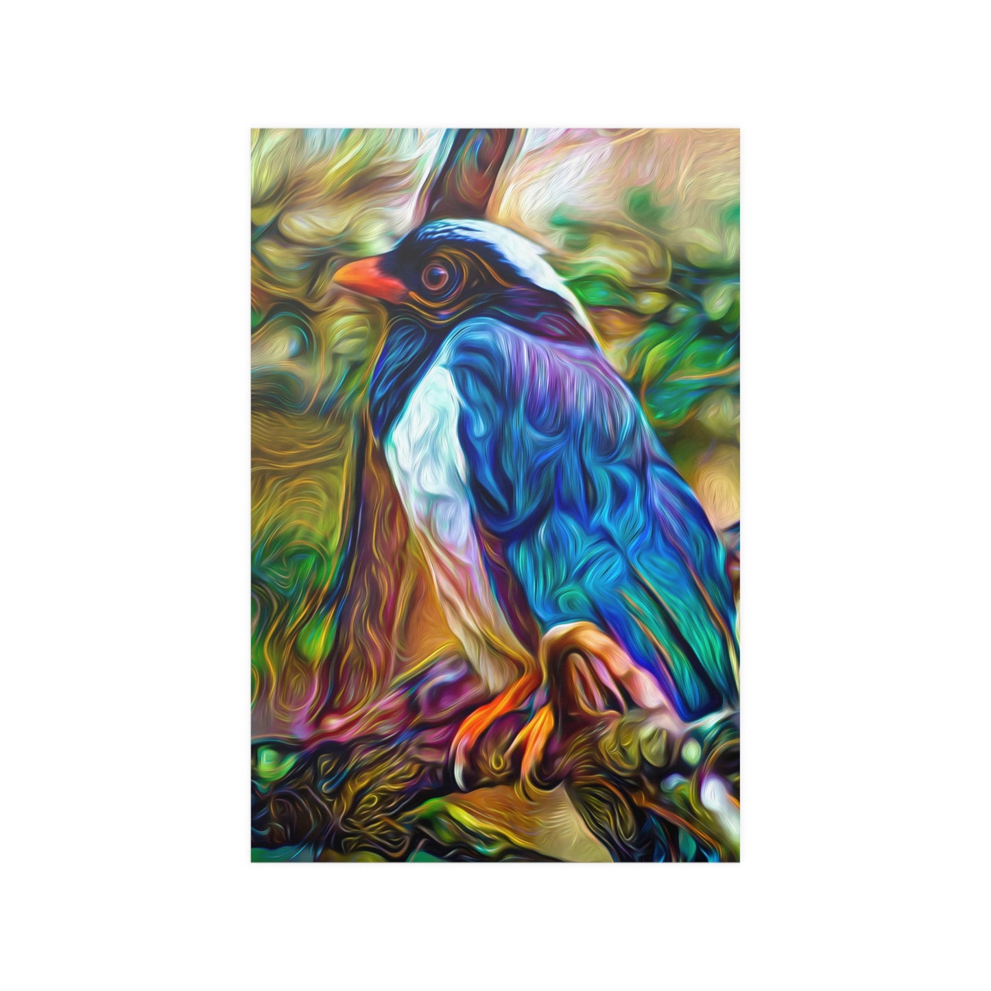 Graceful Bluebird Premium Matte vertical posters