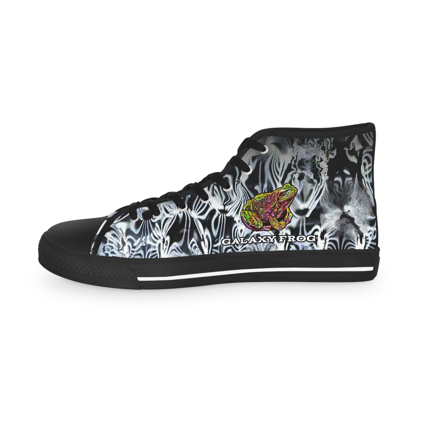 Galaxy Frog Men's High Top Cymatics Sneakers 0001